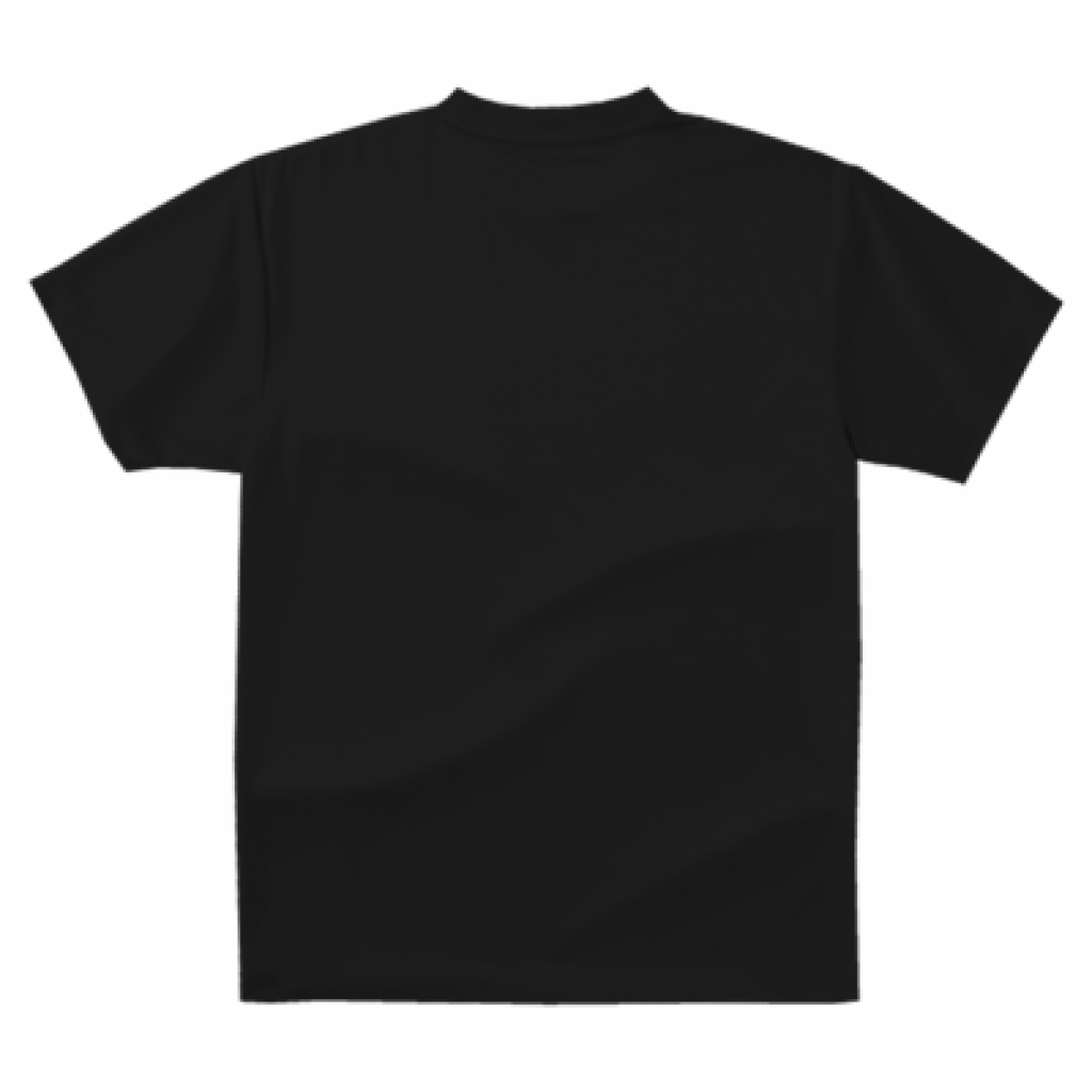手書きデザイン　黒Tシャツ